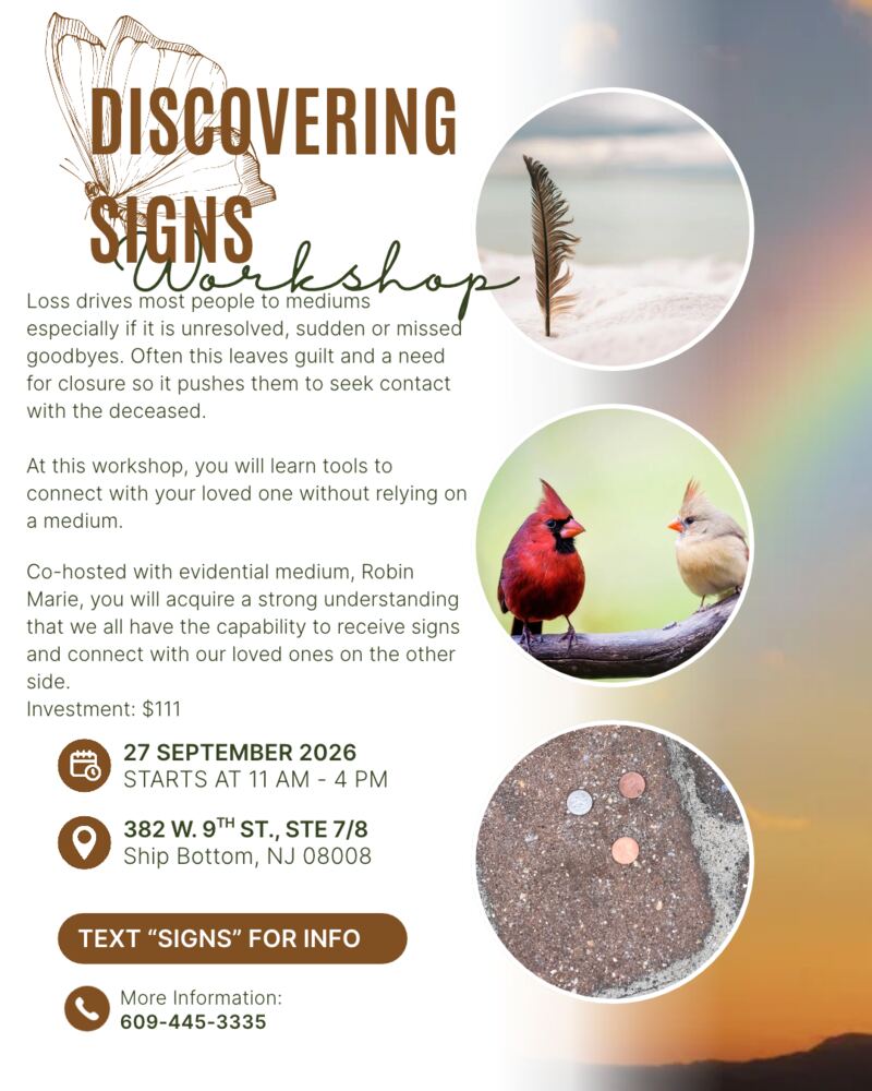 Discovering Signs Workshop flyer